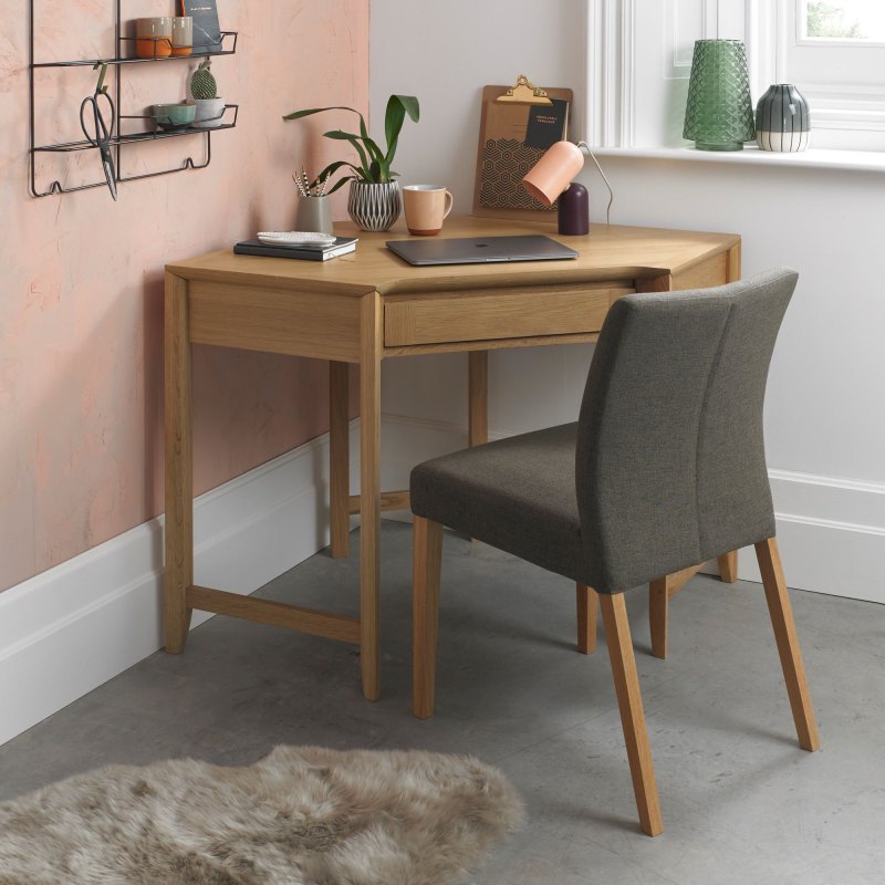 Barton Oak Corner Desk Barton Oak Corner Desk