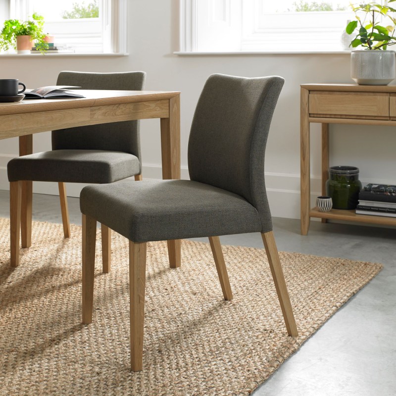 Barton Oak Low Back Upholstered Chair - Black Gold Fabric Barton Oak Low Back Upholstered Chair - Black Gold Fabric