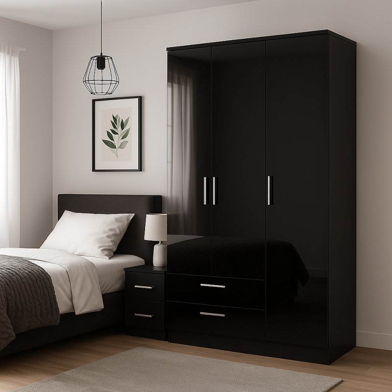 Knighton Tall Triple 2 Drawer Robe Knighton Tall Triple 2 Drawer Robe