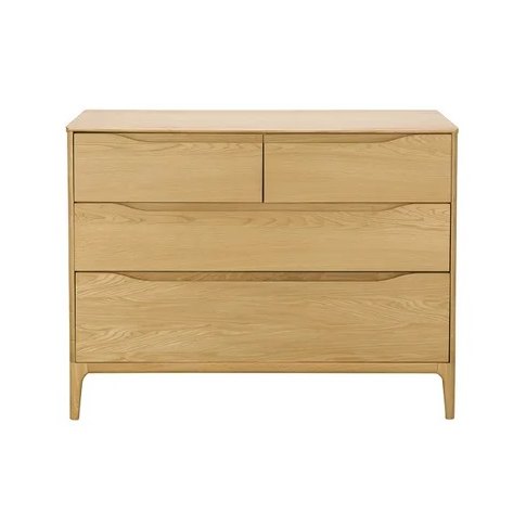 Rimini 4 Drawer Low Wide Chest Rimini 4 Drawer Low Wide Chest