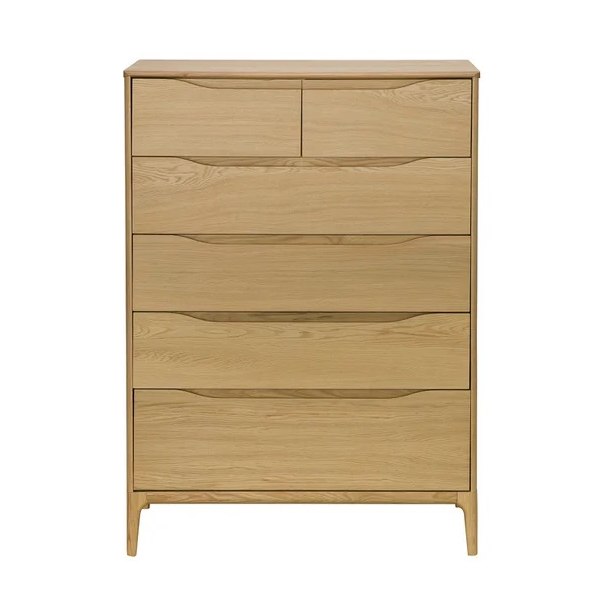 Rimini 6 Drawer Tall Wide Chest Rimini 6 Drawer Tall Wide Chest