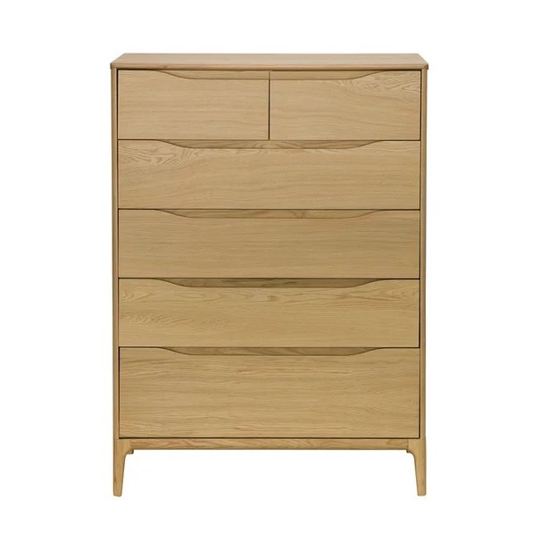 Ercol Rimini 6 Drawer Tall Wide Chest Ercol Rimini 6 Drawer Tall Wide Chest