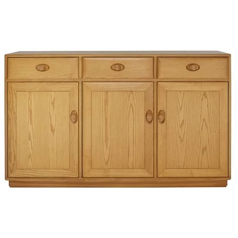 Ercol Windsor 3 Door High Sideboard Ercol Windsor 3 Door High Sideboard