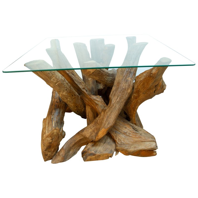 Square Coffee Table with Glass Top Square Coffee Table with Glass Top