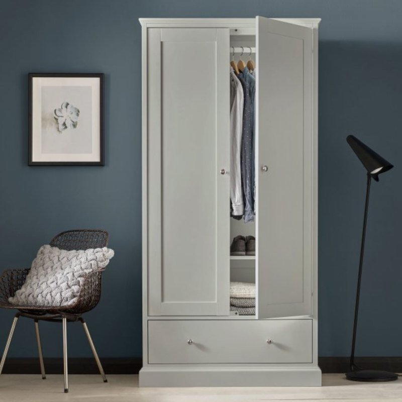 Ashby Soft Grey Double Wardrobe Ashby Soft Grey Double Wardrobe