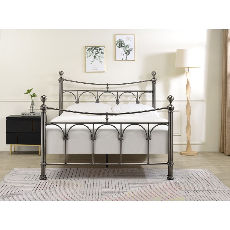 Naples Antique Nickel Bedframe Naples Antique Nickel Bedframe