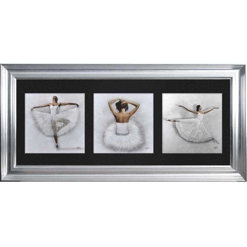 Ballerinas - Silver Vegas Frame - 115x55cm Ballerinas - Silver Vegas Frame - 115x55cm