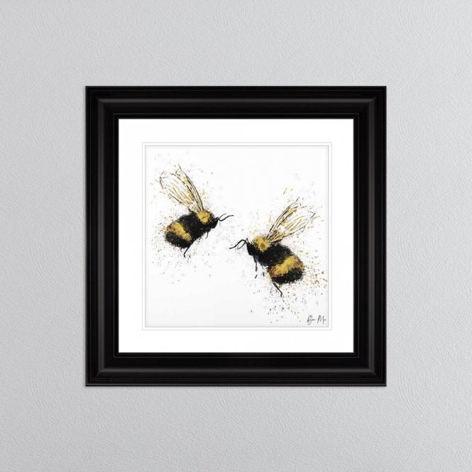 Bee Love - Charcoal Frame - 75x75cm Bee Love - Charcoal Frame - 75x75cm
