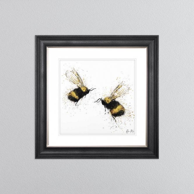 Bee Love - Grey Vegas Frame - 55x55cm Bee Love - Grey Vegas Frame - 55x55cm