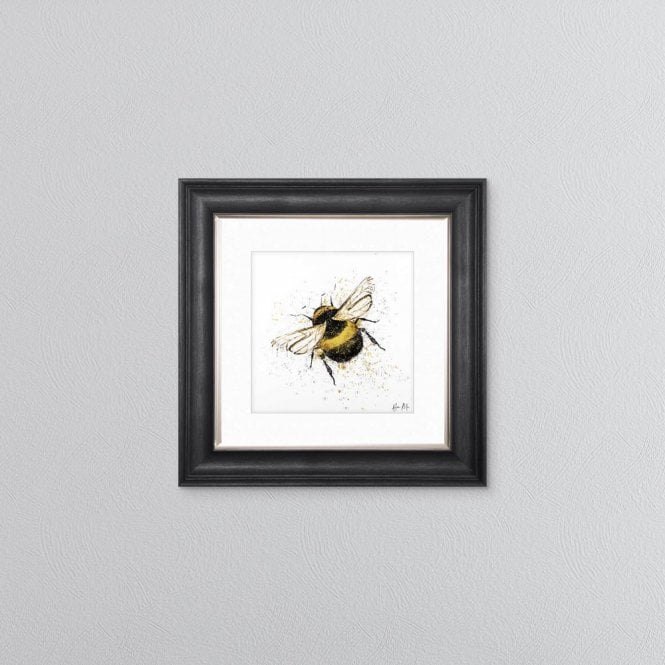 Bumble Bee - Grey Vegas Frame - 55x55cm Bumble Bee - Grey Vegas Frame - 55x55cm