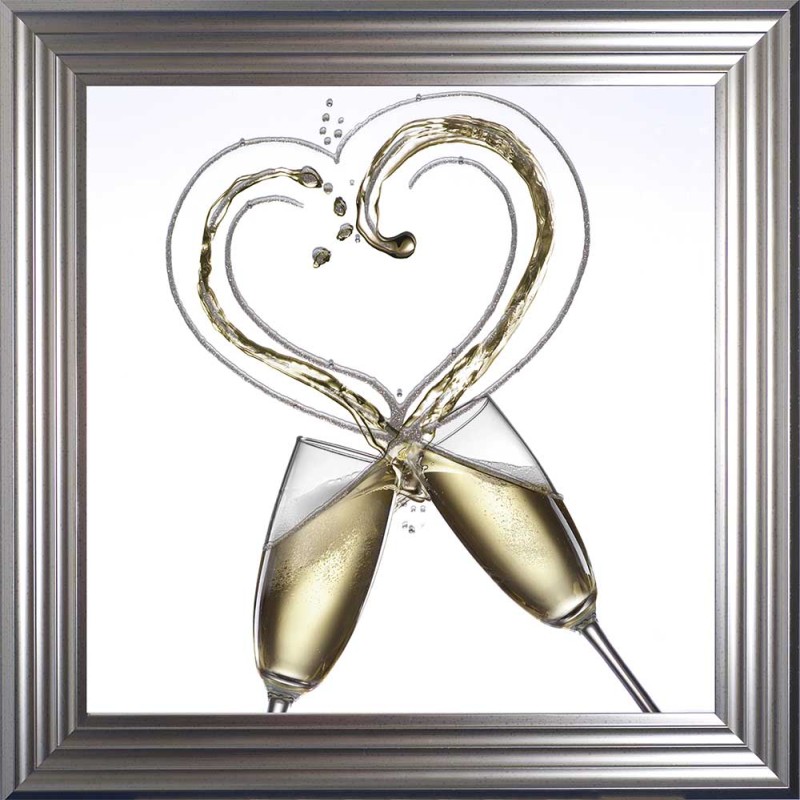 Cheers - Silver Frame - 75x75cm Cheers - Silver Frame - 75x75cm