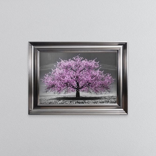 Cherry Tree Pink - Metallic Frame - 55x75cm Cherry Tree Pink - Metallic Frame - 55x75cm