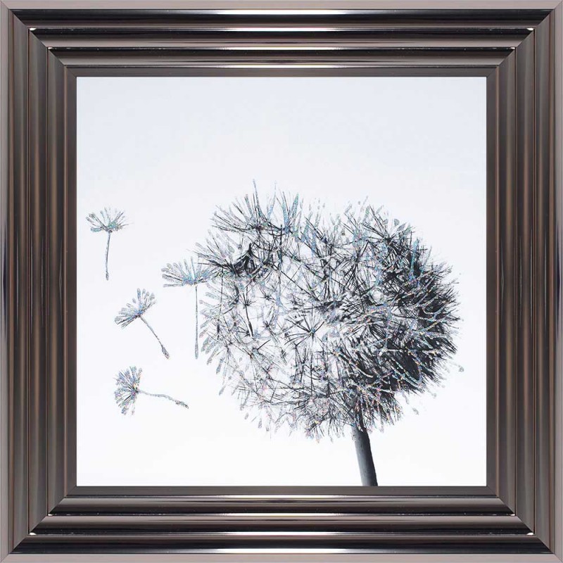 Dandlion Glitz - Metallic Frame - 55x55cm Dandlion Glitz - Metallic Frame - 55x55cm