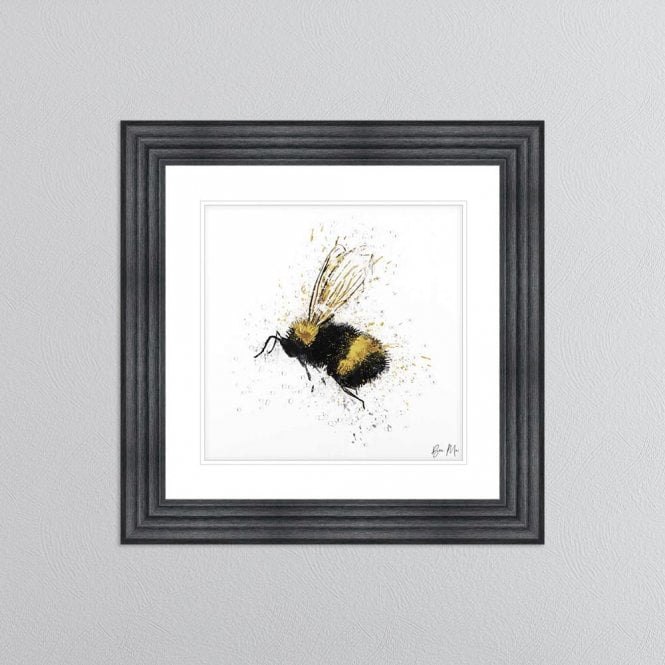 Flying Bee - Charcoal Frame - 75x75cm Flying Bee - Charcoal Frame - 75x75cm