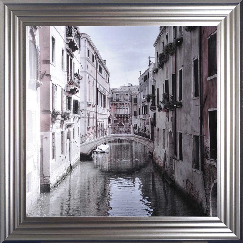 Venice 2 - Silver Frame - 75x75cm Venice 2 - Silver Frame - 75x75cm