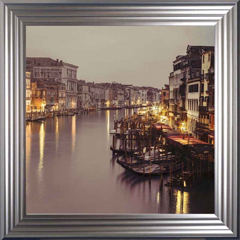 Venice Lights - Metallic Frame - 75x75cm Venice Lights - Metallic Frame - 75x75cm