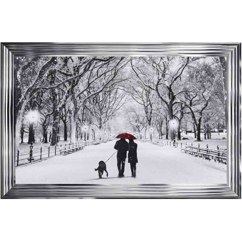 Walk the Dog - Chrome Frame - 114x74cm Walk the Dog - Chrome Frame - 114x74cm