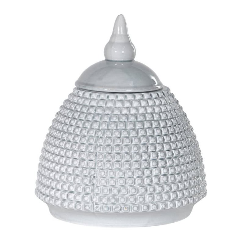 Grey Domed Bobble Jar Grey Domed Bobble Jar