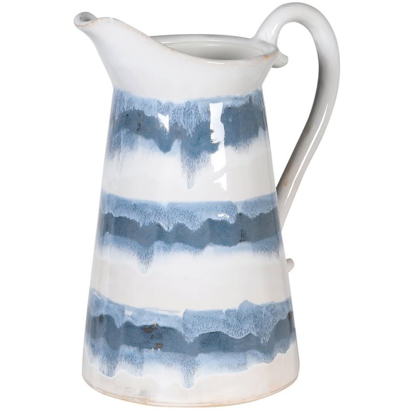 Blue & White Ceramic Jug Blue & White Ceramic Jug