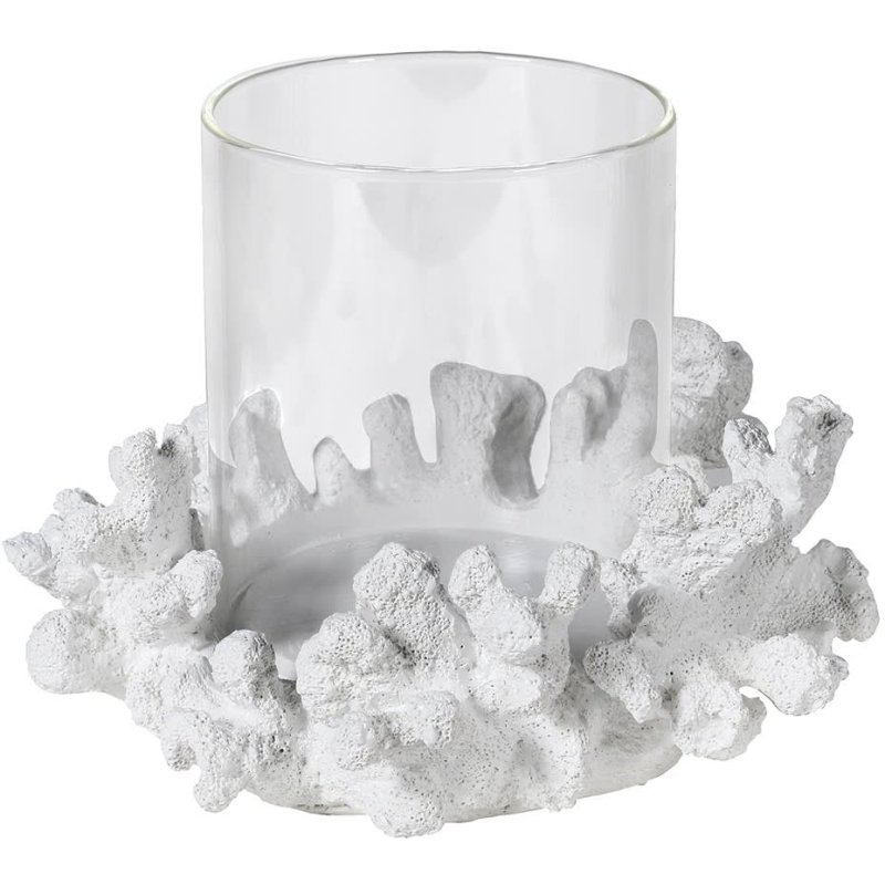 Small Coral Effect Candle Holder Small Coral Effect Candle Holder