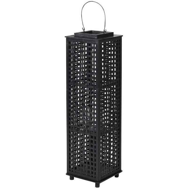 Large Black Bamboo Lantern Large Black Bamboo Lantern