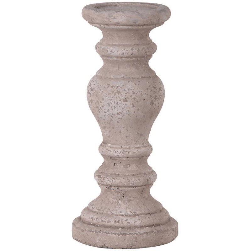 Small Bulbous Stone Effect Candle Holder Small Bulbous Stone Effect Candle Holder