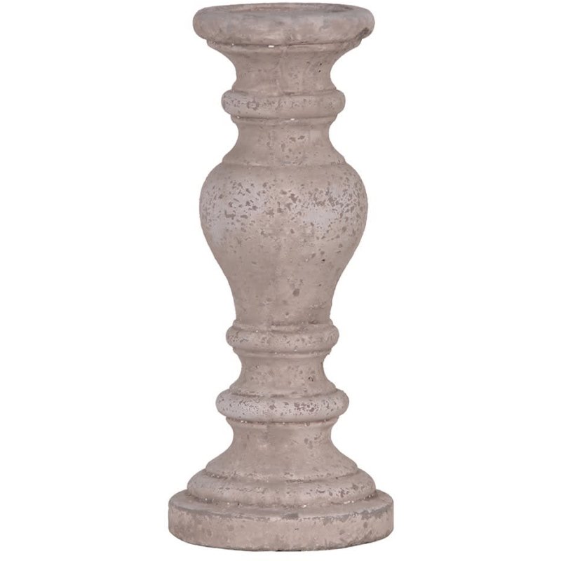 Large Bulbous Stone Effect Candle Holder Large Bulbous Stone Effect Candle Holder