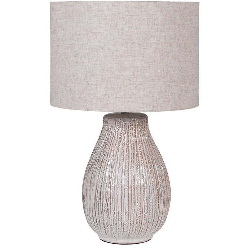 Bulbous Cream Table Lamp Bulbous Cream Table Lamp