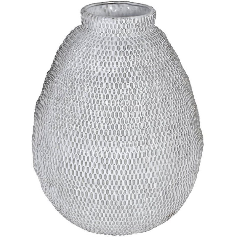 White & Grey Ceramic Vase White & Grey Ceramic Vase