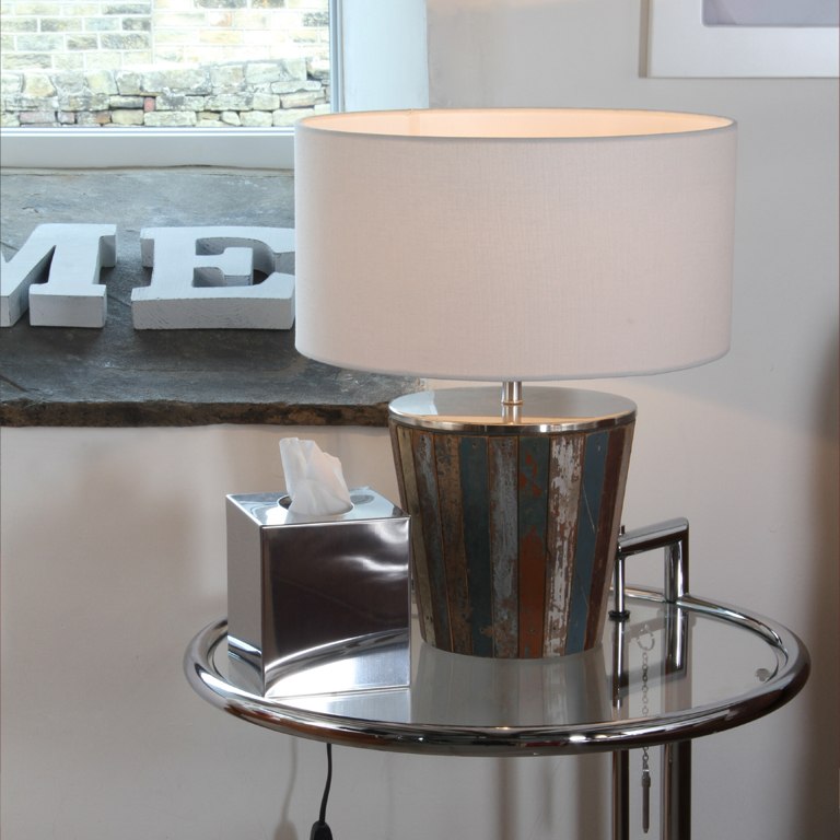 Reclaimed Wood Tapered Lamp Reclaimed Wood Tapered Lamp