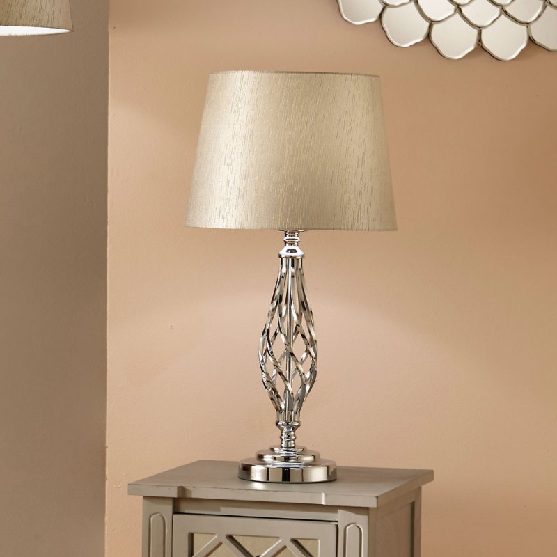Silver Metal Table Lamp Silver Metal Table Lamp