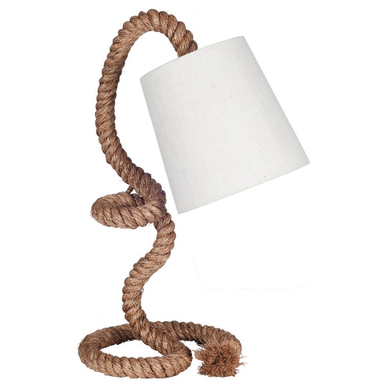 Rope Task Table Lamp Complete with Natural Shade Rope Task Table Lamp Complete with Natural Shade