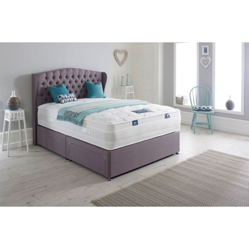 Solent Collection Aquamarine 1000 Platform Top Divan Set Solent Beds