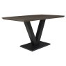 Kent 135cm Dining Table Grey Gloss