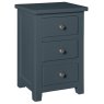 Wellow Painted 3 Drawer Bedside Wellow Painted 3 Drawer Bedside