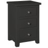 Wellow Painted 3 Drawer Bedside Wellow Painted 3 Drawer Bedside