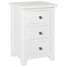 Wellow Painted 3 Drawer Bedside Wellow Painted 3 Drawer Bedside