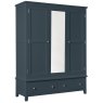 Wellow Painted Triple Wardrobe Wellow Painted Triple Wardrobe