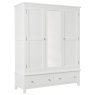 Wellow Painted Triple Wardrobe Wellow Painted Triple Wardrobe