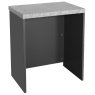 Fishbourne Open Desk - Stone Effect