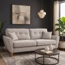 Adelaide 3 Seater Sofa Rembrant Beige with Oak Feet Special