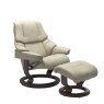 Stressless Medium Reno Chair with Footstool Stressless Medium Reno Chair with Footstool
