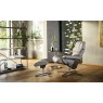 Stressless Medium Reno Chair with Footstool Stressless Medium Reno Chair with Footstool