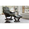 Stressless Medium Reno Chair with Footstool Stressless Medium Reno Chair with Footstool