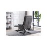 Colorado Swivel Recliner with Stool in Grey Colorado Swivel Recliner with Stool in Grey