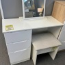 Thorley Vanity in White with White Gloss Drawers (ex display) SOLD AS SEEN