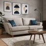 Jakarta 3 Seater In Minerva Silver with Oak Feet Jakarta 3 Seater In Minerva Silver with Oak Feet
