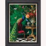 Curiosity Peacock at the Stately Home Framed Wall Art Curiosity Peacock at the Stately Home Framed Wall Art