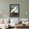 Snowy Heron Luxury Velvet Framed Wall Art Snowy Heron Luxury Velvet Framed Wall Art