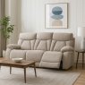 Belfort 3 Seater Power Recliner Sofa in Lisbon Beige